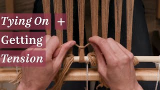 Tying On and Getting Perfect Tension on a RigidHeddle Loom [upl. by Vardon]