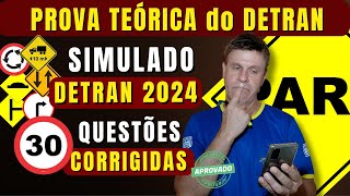 PERGUNTAS da PROVA do DETRAN 2024  EXAME TEÓRICO do DETRAN 2024  SIMULADO DETRAN QUESTÕES 2024 [upl. by Nmutua825]