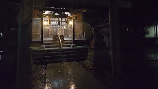 Backstreets of Japan at night  3  Heavy rain・4K [upl. by Odel]