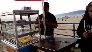 Buying Churros in Santa Monica Pier [upl. by Alyce463]