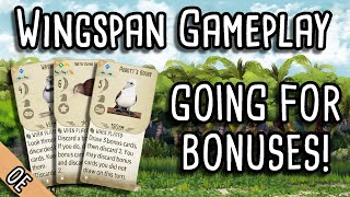 Wingspan Gameplay  Going for bonuses [upl. by Lipkin]