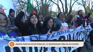 MASIVA MARCHA EN DEFENSA DE LAS UNIVERSIDADES EN VIEDMA [upl. by Aicinad]