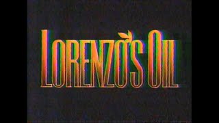 Lorenzos Oil quotnow playing in select areas starts Friday at a theater near youquot 1993 trailer [upl. by Milone722]