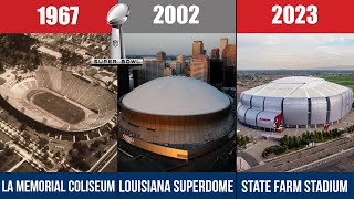 All Super Bowl Stadiums 19672025 [upl. by Lahey521]