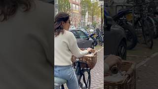 Biking Through Amsterdam POV Experience shorts viralshort amsterdam [upl. by Noble]