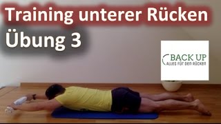 Training unterer Rücken  Muskelaufbau und Rückentraining  Übung 3 [upl. by Yenial279]