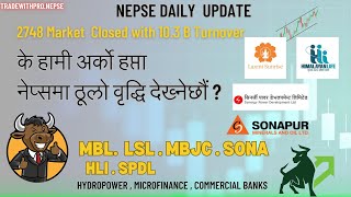 Nepse Daily analysis  Sector Update  हामी अर्को हप्ता नेप्समा ठूलो वृद्धि देख्नेछौं  MBL🔥 LSL🔥 [upl. by Arria806]