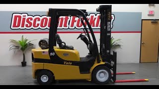 Yale GLP050LXNVAE091 5000 lbs LP Propane 793M  Sit Down Forklift for Sale [upl. by Sosthenna]