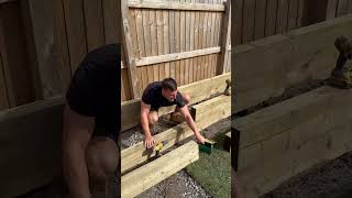 Sleeper tips… landscaping diy construction builder sleepers gardenideas [upl. by Senskell]