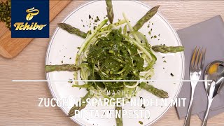 Detox Tutorial ZucchiniSpargelNudeln mit Pistazienpesto [upl. by Hanonew]