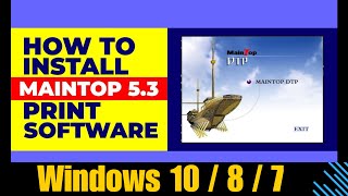 StepbyStep How to Install MainTop DTP V53 on Windows 10 Easily [upl. by Ennahtebazile]