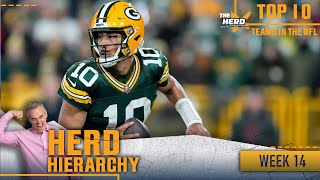 Herd Hierarchy Packers Texans jump in Chiefs drop in Colins Top 10 of Week 14  NFL  THE HERD [upl. by Mauro]