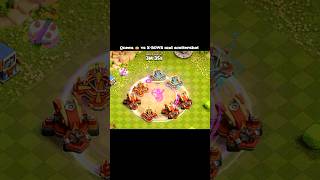 Queen 👑 vs XBOWS and scattershot in clash of clans shortvideo supercell shorts short [upl. by Yrem491]