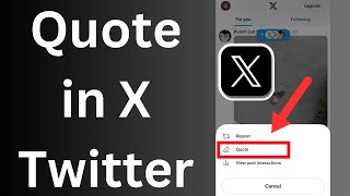 How to Quote in X Twitter [upl. by Sidnac194]