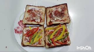 5 Min Bread Pizza Recipe quick and easy bread Pizza🍕 [upl. by Lladnew937]