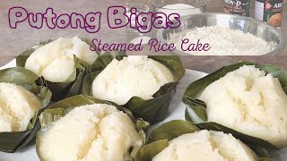 Putong Bigas  Must Try  Puto na Bigas Ilonggo Style  Steamed Rice Cake [upl. by Alikat556]