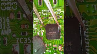 LG LED TV Sound IC Soldering lcdhelp repair smdsoldering [upl. by Tyoh675]