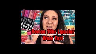 Revlon ColorStay Overtime Lipcolor Wear Test [upl. by Olemrac768]