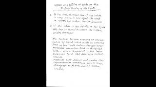 Effect of addition of solute on the surface tension of the liquid bsc 2nd year  Liquid State [upl. by Rorie]