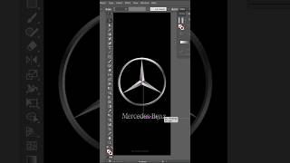 Mercedes logo design in illustrator logodesign graphicdesign viralreels youtubeshorts trend [upl. by Rochemont947]