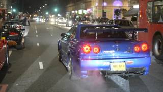 Paul Walker Tribute Cruise by Kream Developments amp Piccadilly Boy Racers [upl. by Longawa629]