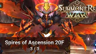 Spires Of Ascension 20F  Summoners War [upl. by Firman]