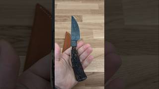 Integral Damascus Hunter with Sambar Stag by Aaron Wilburn MS [upl. by Arreic562]