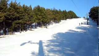 How to ski for MTB Home made low cost Esquís para Mountain bike  BTT  nieve snow [upl. by Berty]