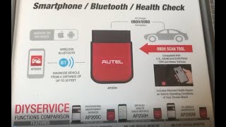 Autel OBD2 Scanner Bluetooth Diagnostic Code Reader  MaxiAP AP200H Code Scanner CAR Health Check [upl. by Neyuq62]