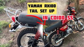 Rx100 carrier in cd100ss  cd100ss modified  hero honda cd100ss modified [upl. by Kowatch]