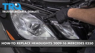 How to Replace Headlights 0916 MercedesBenz E350 [upl. by Ellenohs]