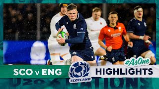 HIGHLIGHTS  Scotland v England  Under20 Six Nations Championship 2024 [upl. by Aserret]