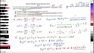 36 Macro Keynesian Multiplier Paper 3 Part 4 a Practice HL Demandside Expansionary fiscal [upl. by Lorie]