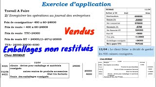 exercice dapplication 7 la facturation emballages non restitués [upl. by Diskson]