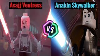 Lego Star Wars TSS  Asajj Ventress Vs Anakin Skywalker [upl. by Aliemaj226]