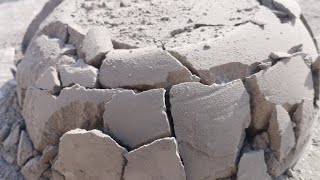 ASMR Fresh Pure Cement Chunks Floor Crumbling [upl. by Cann]