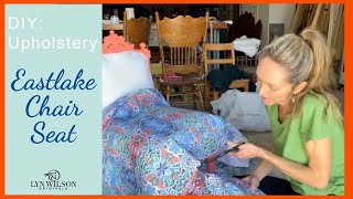 DIY Upholstery Eastlake Chair Seat [upl. by Ycniuqed563]