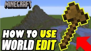 how to use world edit mod in  Minecraft bedrock [upl. by Eggett]