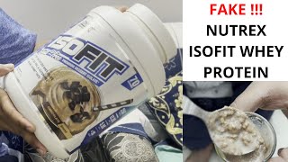 Fake Nutrex Isofit protein review 2022 [upl. by Sivehc]