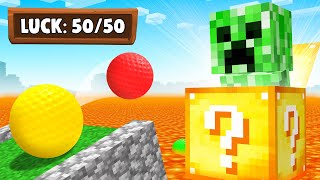 GOLF But With MINECRAFT Lucky Blocks [upl. by Aynotak449]