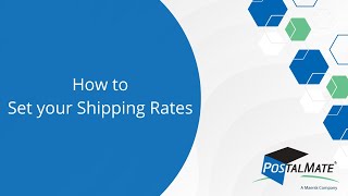 How to setchange your shipping rates in PostalMate [upl. by Eiuqnimod]