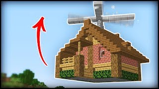 I Made a Flying House in Minecraft [upl. by Combe]