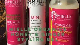 Product Review Mielle Organics Honey amp Ginger Styling Gel [upl. by Shelagh]