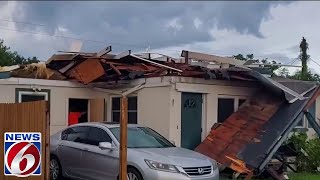 Tornado damages homes in Brevard County [upl. by Fennessy]