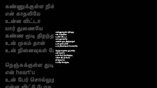 Thanimai kadhalkannukkula nikkira njnishanth lovelyrappershridhar tamilsonglyric whatsappstatus [upl. by Eillit]