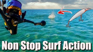 Surf Fishing for GIANTS with Artificial Lures in Destin [upl. by Wally354]