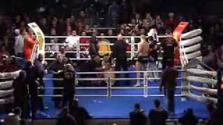 Macedonian vs Bosnian  MMA Fight  Brutal TKO [upl. by Arrotal828]