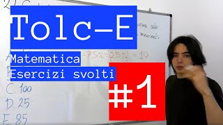 TOLC E 1  Percentuali [upl. by Darcey261]