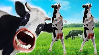 Cow dancekacha badam song funny cow dance  cow dance viedo dancing cow  cartoon cow dance  cow [upl. by Charlene841]