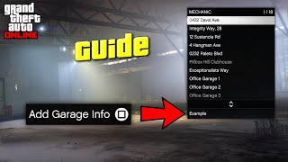 Add Description Info Tags To Garages in GTA 5 Online guide [upl. by Leaper517]